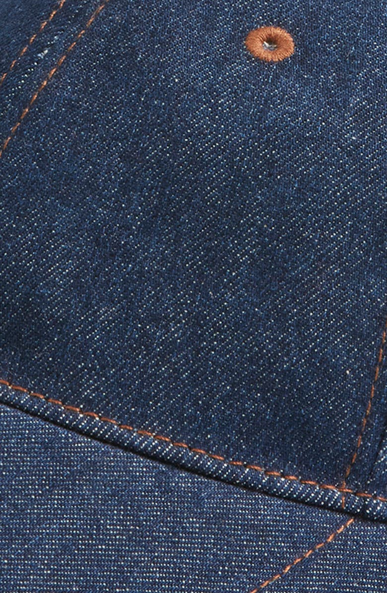 rag & bone Harlow Twill Baseball Cap, Alternate, color, Mid Denim