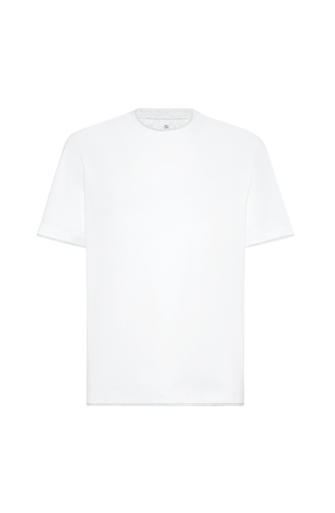 T-shirt with faux-layering