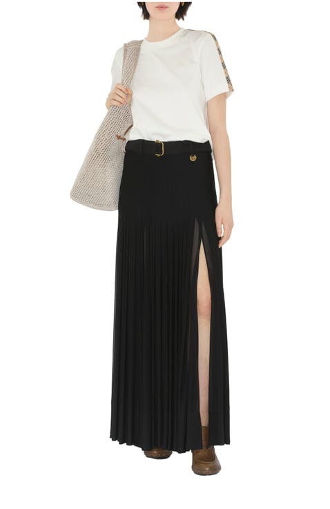 Check Trim Cotton T-shirt