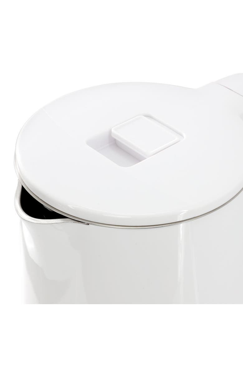 1.8 Quart Stainless Steel Electric Tea Kettle in White, Alternate, color, White