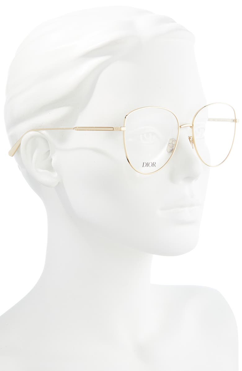 DIOR Gemdior 58mm Optical Glasses, Alternate, color, Shiny Endura Gold