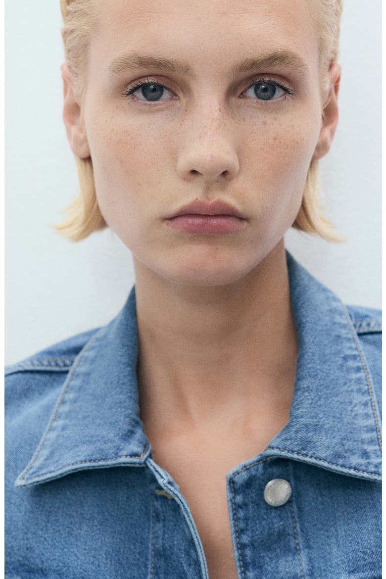 Pockets Denim Jacket, Alternate, color, MEDIUM BLUE