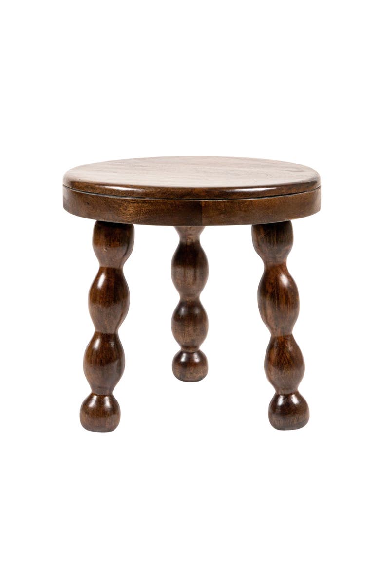 Olive Grove Round Accent Table with Dowel Tri-Pod Legs, Main, color, Black