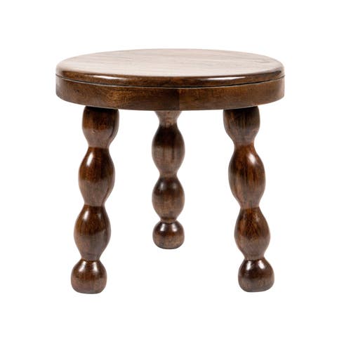 Round Accent Table with Dowel Tri-Pod Legs