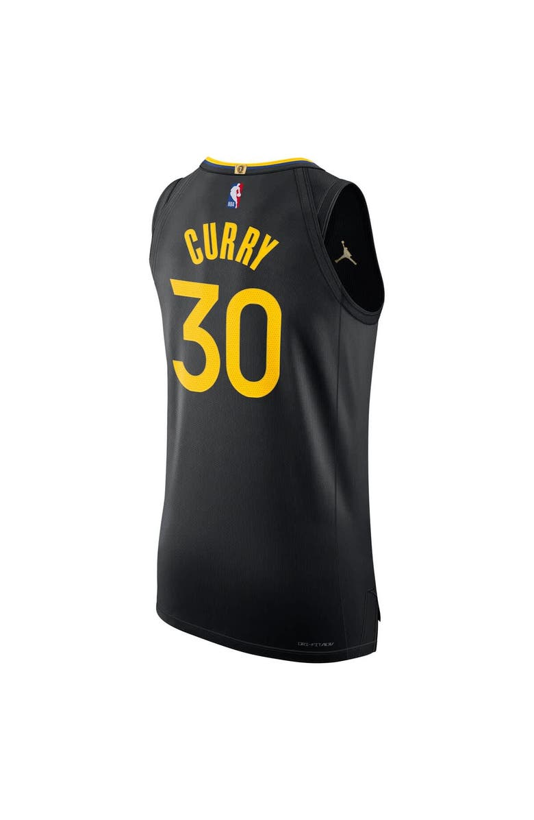 Jordan Brand Men's Jordan Brand Stephen Curry Black Golden State Warriors 2024/25 Authentic Jersey - Statement Edition, Alternate, color, Black