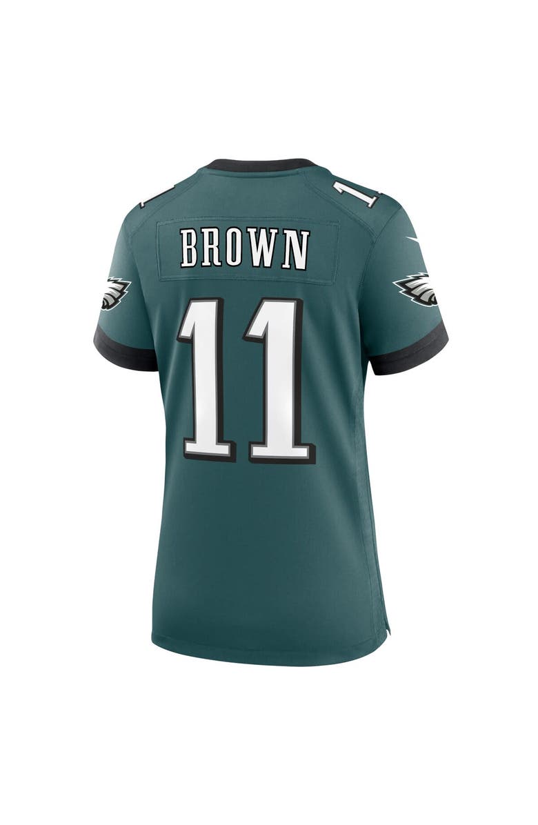 Nike Women's Nike A.J. Brown Midnight Green Philadelphia Eagles Team Game Jersey, Alternate, color, Green
