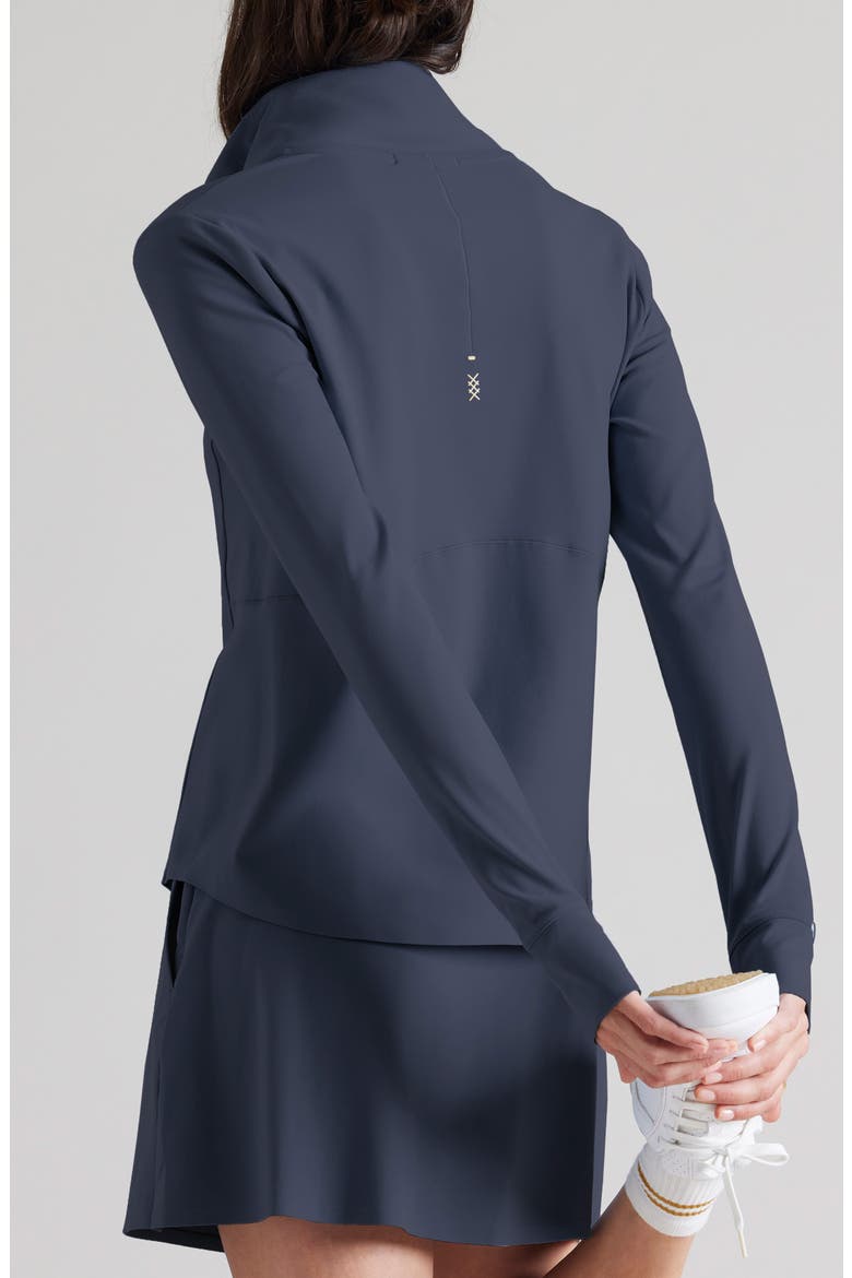 Course to Court Long Sleeve Quarter Zip Top, Alternate, color, NAVY BLUE