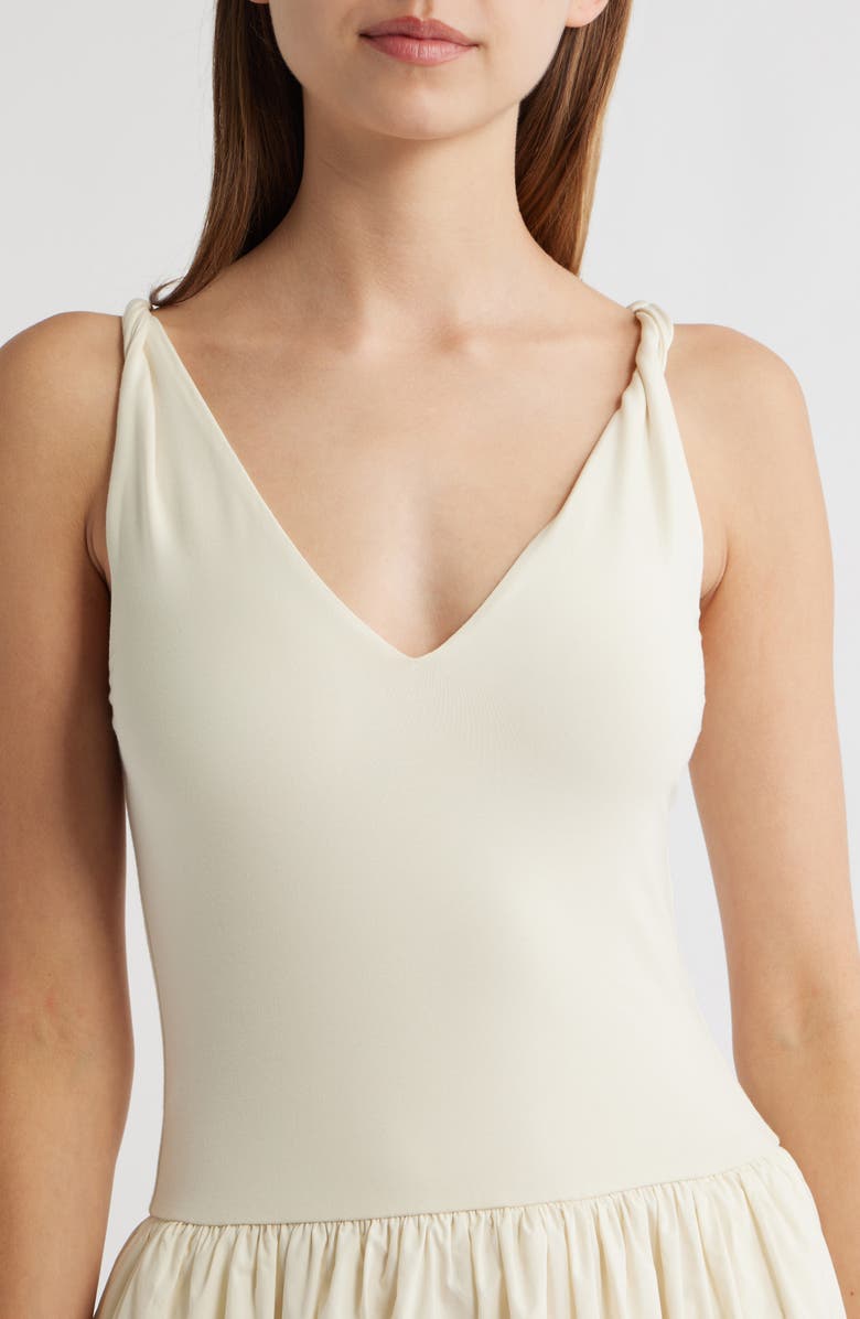 Rails Franca Twist Strap Sleeveless Midi Dress, Alternate, color, Ivory