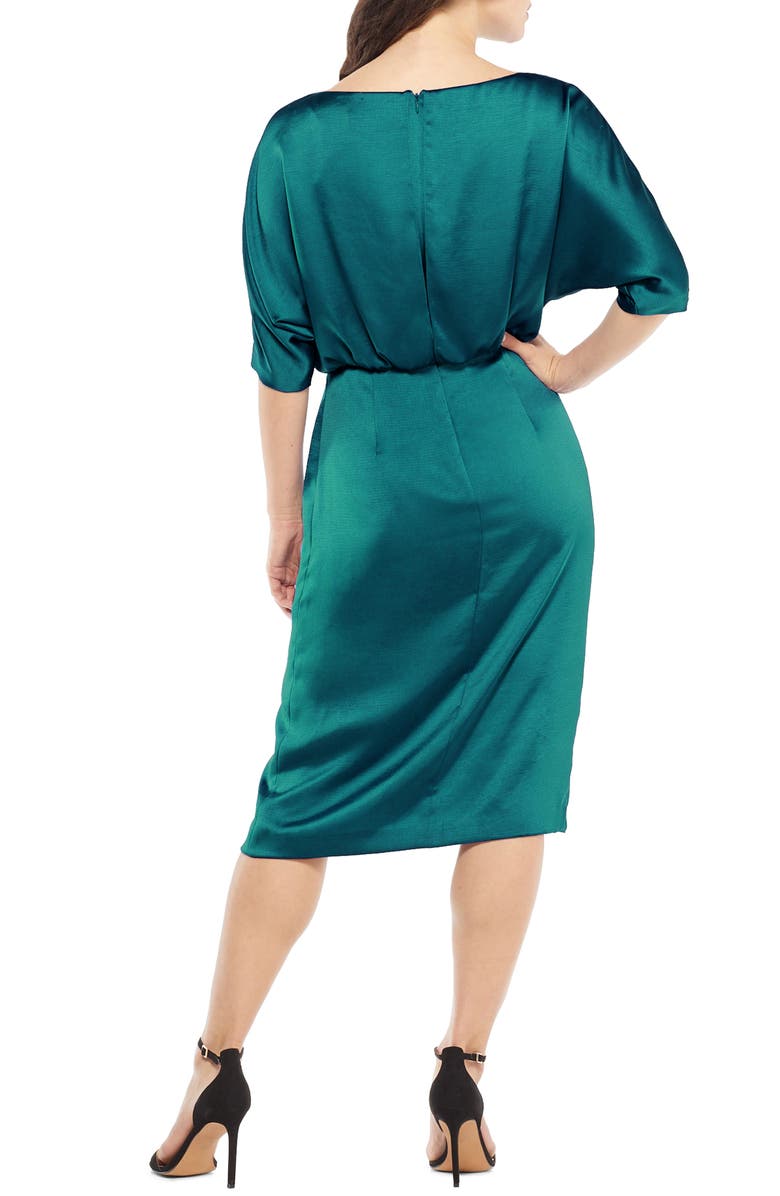 Maggy London Draped Blouson Dress, Alternate, color, 