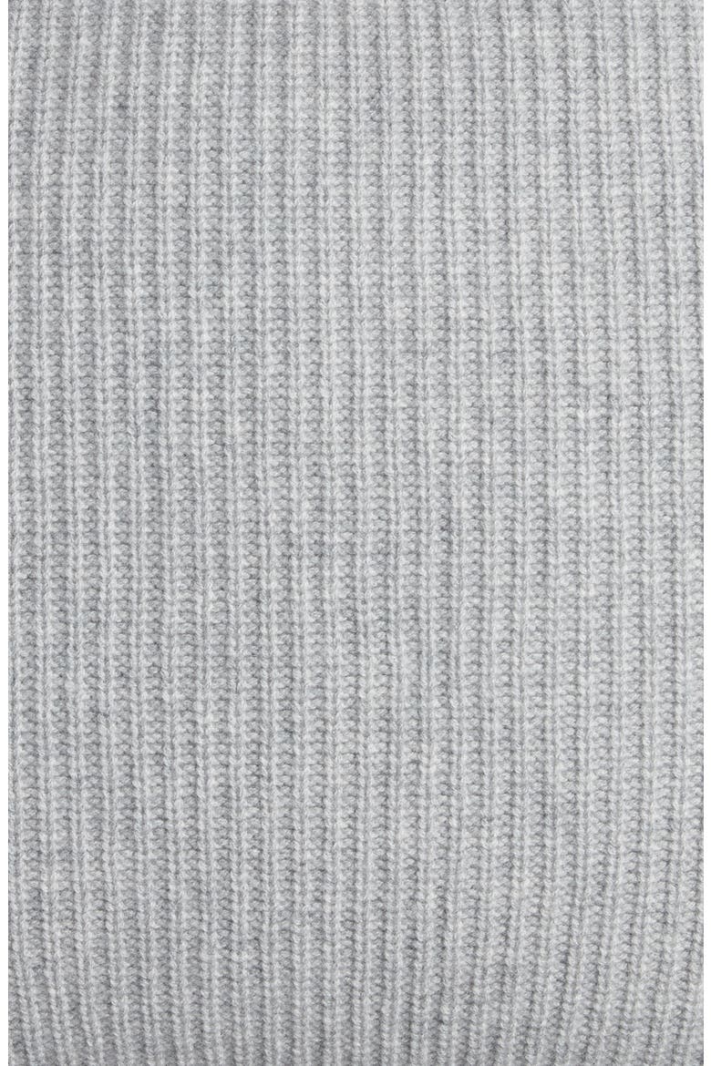 Rib Wool & Cashmere Accent Pillow, Alternate, color, GREY DOVE HEATHER