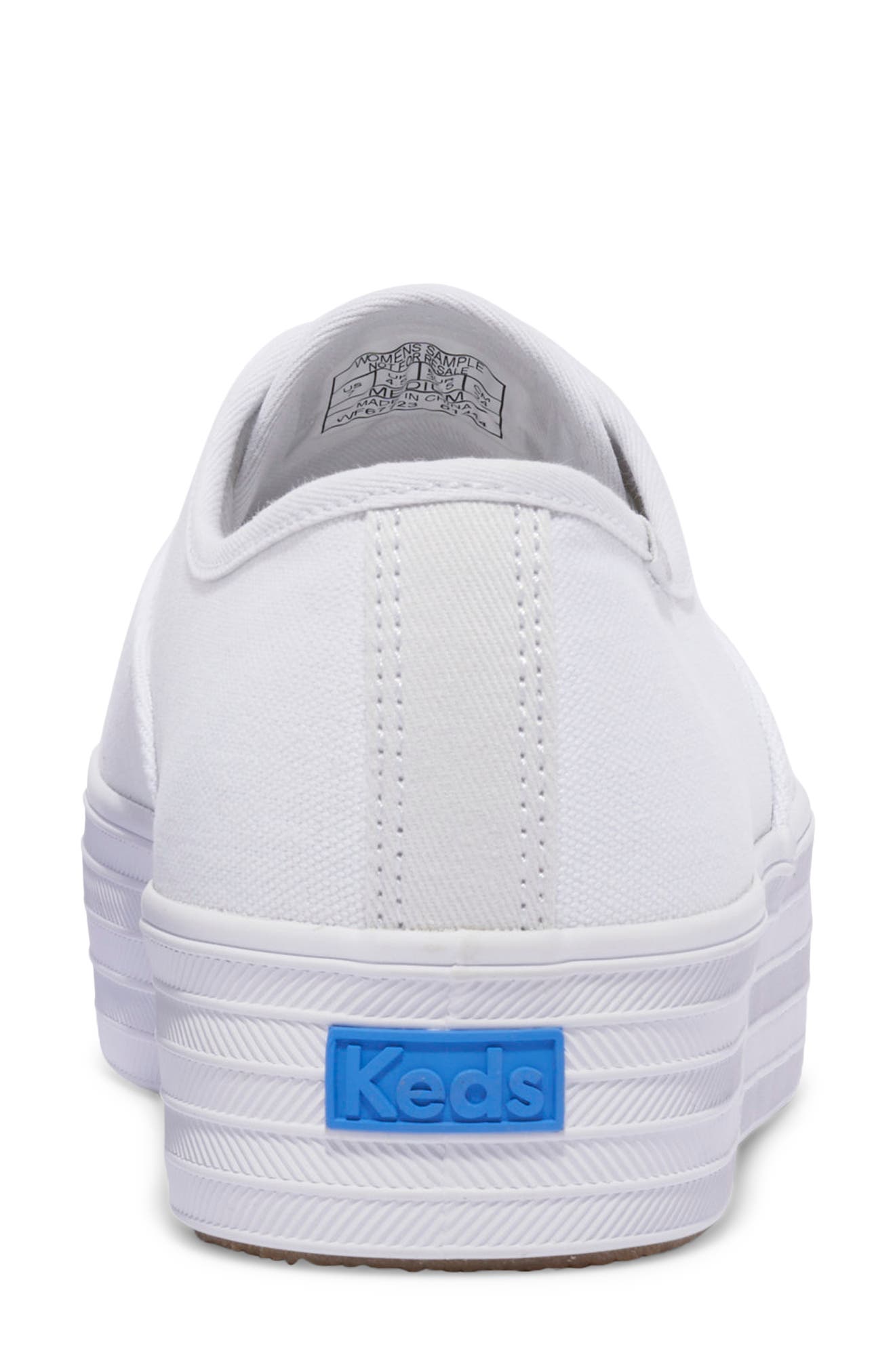 Keds<sup>®</sup> Point Platform Sneaker, Alternate, color, White Canvas