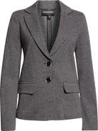 Emporio Armani Chevron Jacquard Jersey Blazer