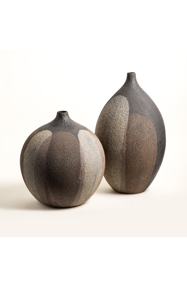 Zsa Zsa Zsu Lizbon Vase 13 In, Alternate, color, Brown