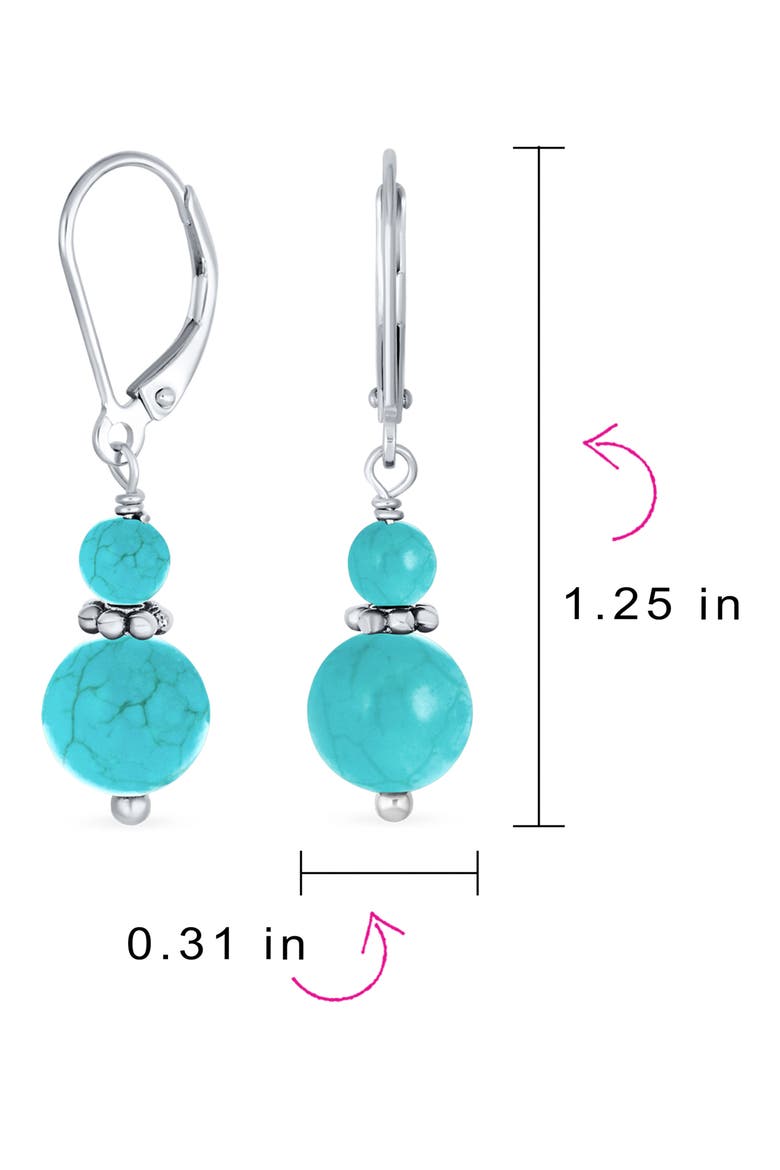 Resin Drop Earrings, Alternate, color, AQUA TURQUOISE