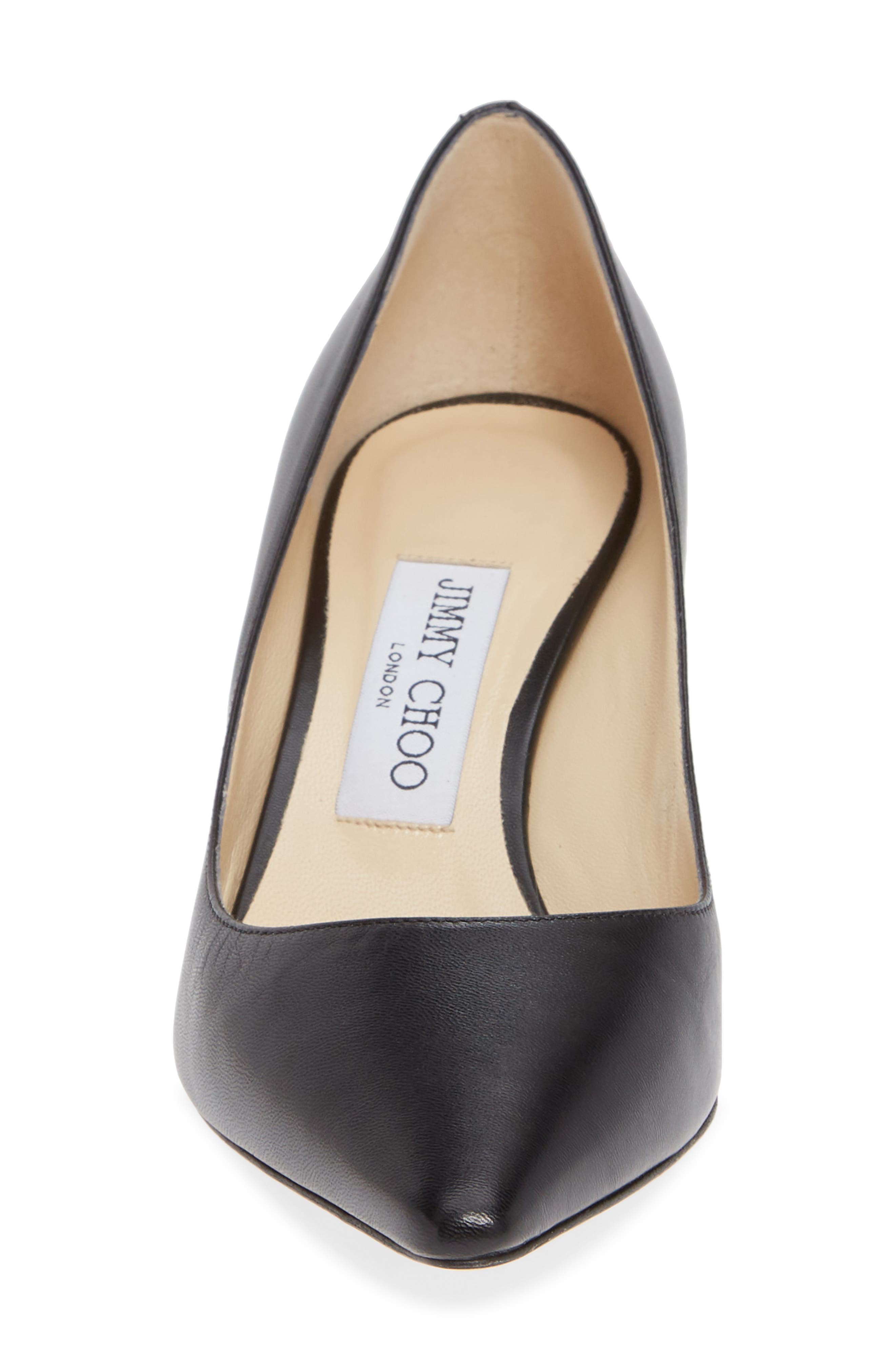 Jimmy Choo Romy 60 Leather Pump, Alternate, color, Black