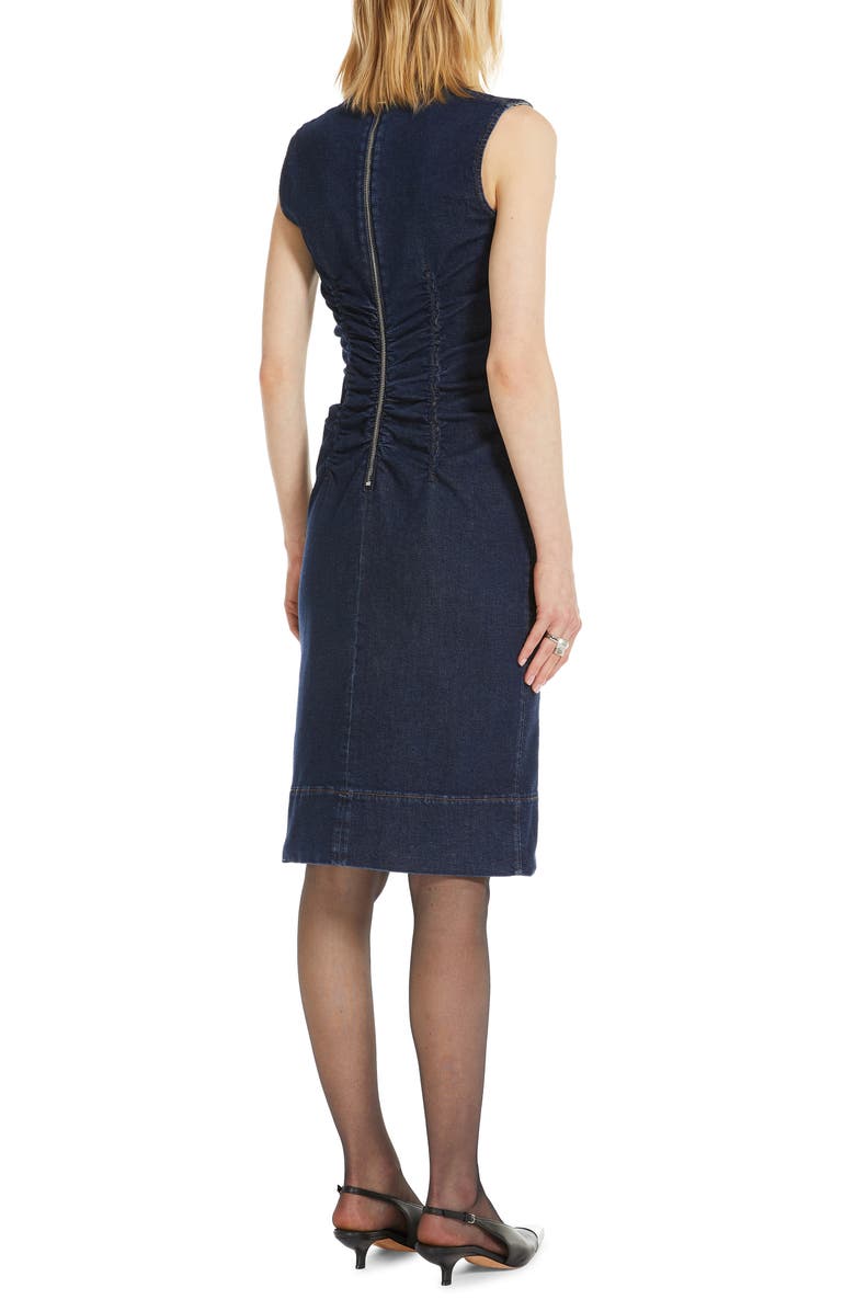 SPORTMAX Ampex Sleeveless Denim Sheath Dress, Alternate, color,