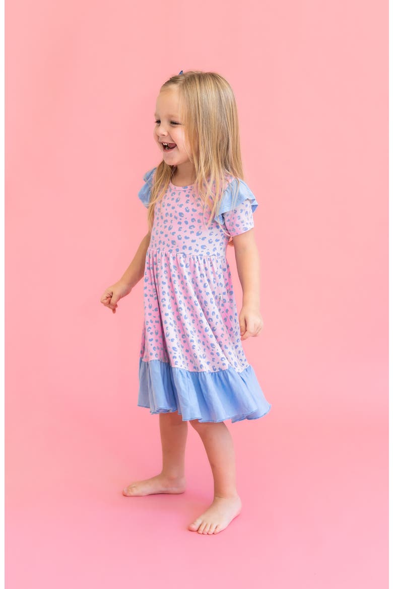 Lillian Ruffle Spin Dress, Alternate, color, Leopard