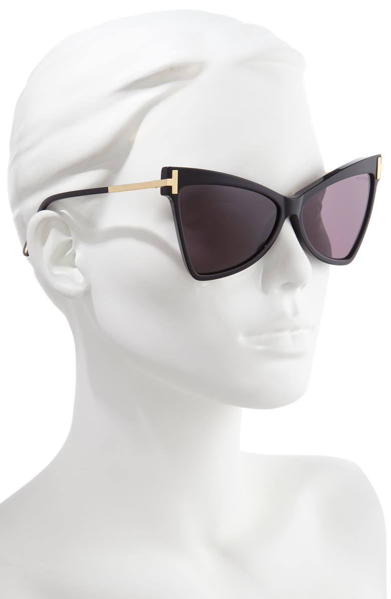 TOM FORD Tallulah 61mm Cat Eye Sunglasses, Alternate, color, 