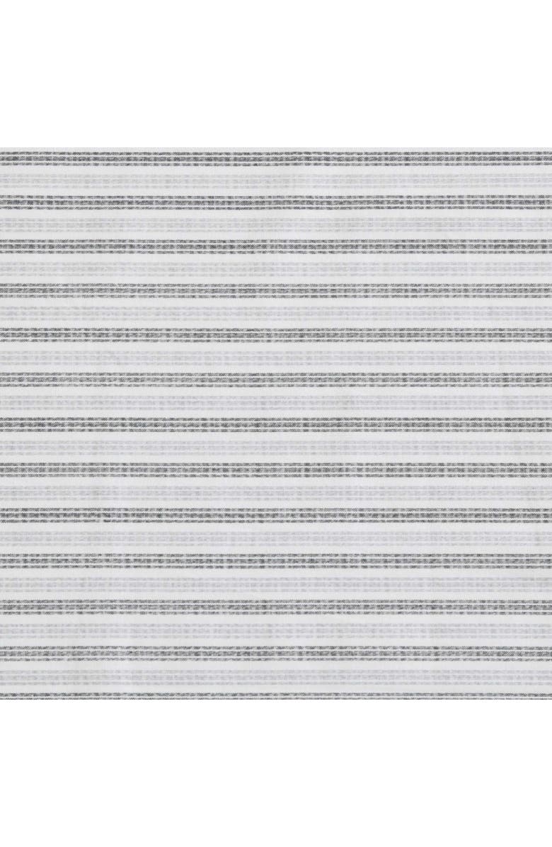 Eddie Bauer Ticking Stripe 200 Thread Count Cotton Percale Sheet Set, Alternate, color, Dark Grey/ Light Grey