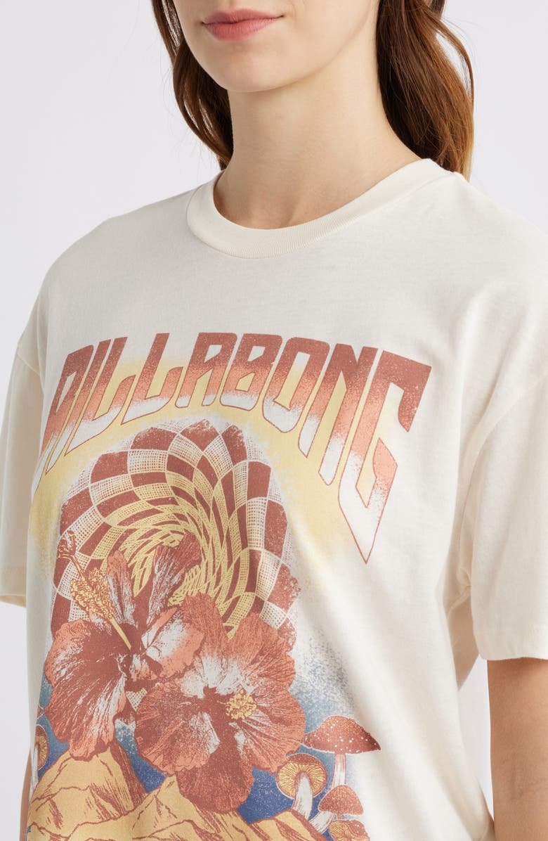 Billabong Paradise Tour Short Sleeve Graphic T-Shirt, Alternate, color, White Cap