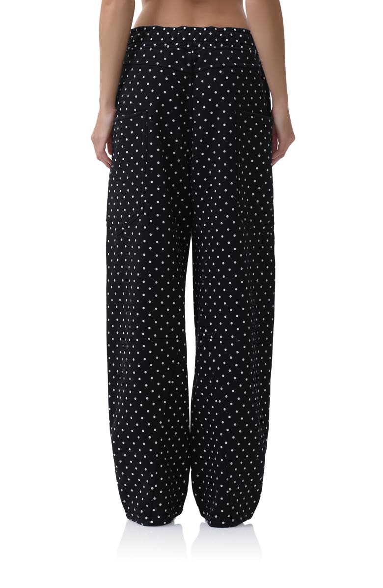 AFRM Ryan Cotton Barrel Sweatpants, Alternate, color, Noir Micro Dot