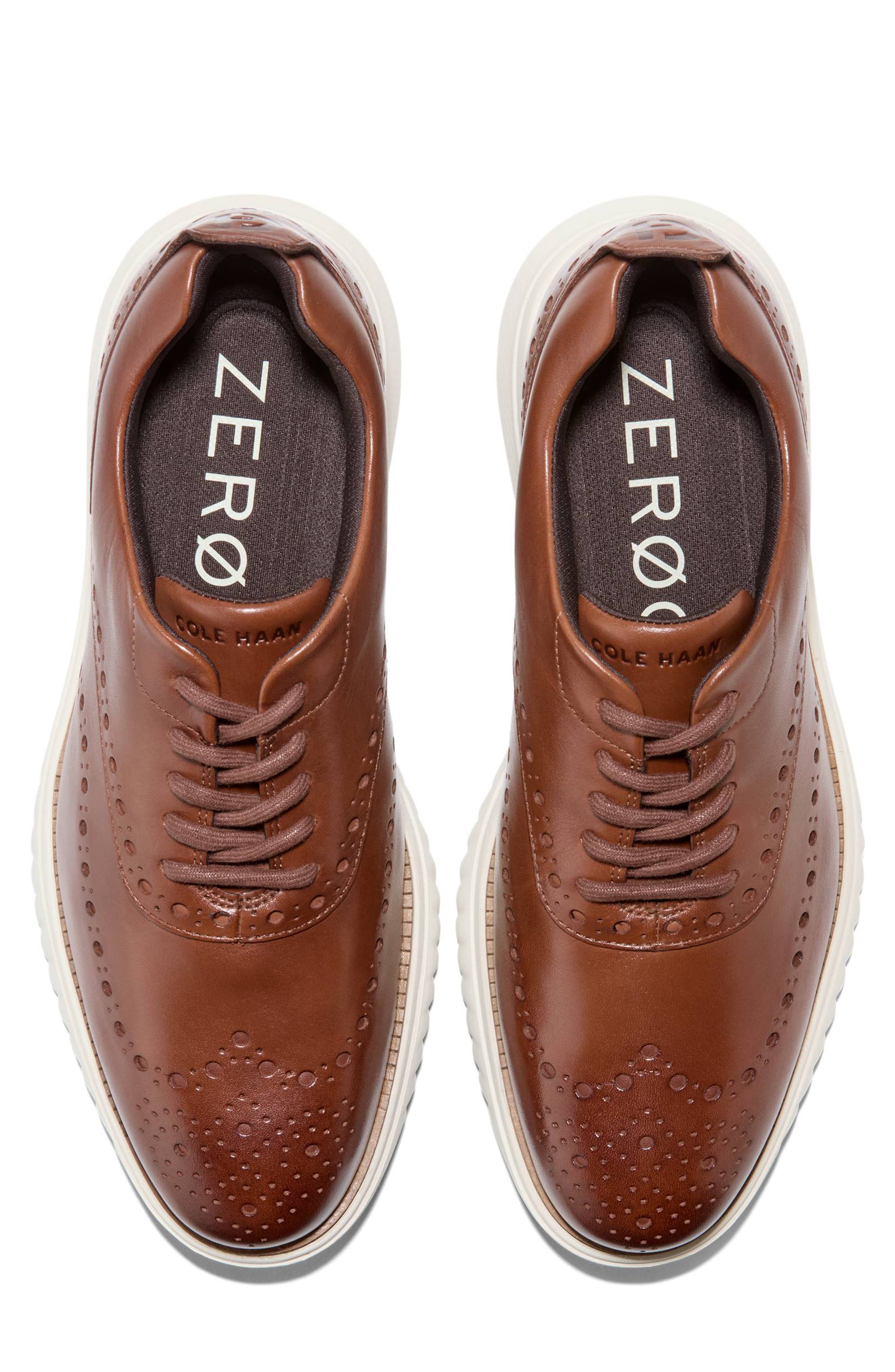 Cole Haan Eon Wingtip Oxford Sneaker, Alternate, color, Woodbury/ Ivory