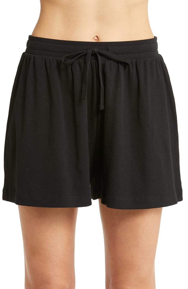 Papinelle Milla Ribbed Stretch Cotton Short Pajamas, Alternate, color, 