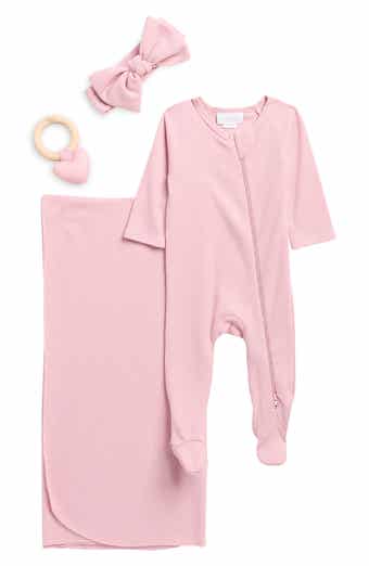Toby Four-Piece Waffle Knit Footie Set