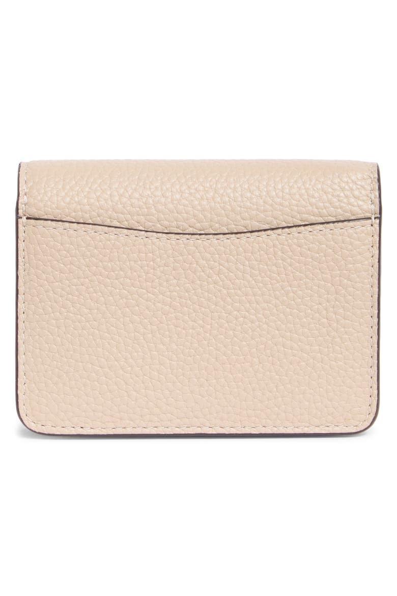 ava colorblock pebble leather bifold card case, Alternate, color, EARTHENWARE MULTI