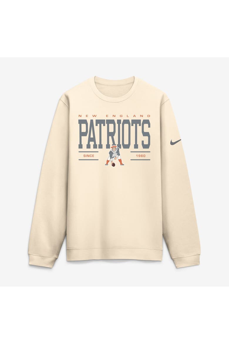 Men's Nike Natural New England Patriots Always Reppin' Club Sweatshirt, Alternate, color, Natural