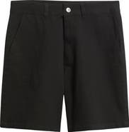 SANTO STUDIO Del Mar Flat Front Stretch Twill Chino Shorts