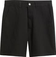 SANTO STUDIO Del Mar Flat Front Stretch Twill Chino Shorts