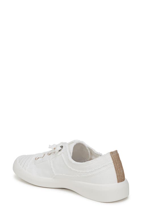 Blowfish Malibu Women's Beachside Round Toe Slip On Sneakers In White Canvas