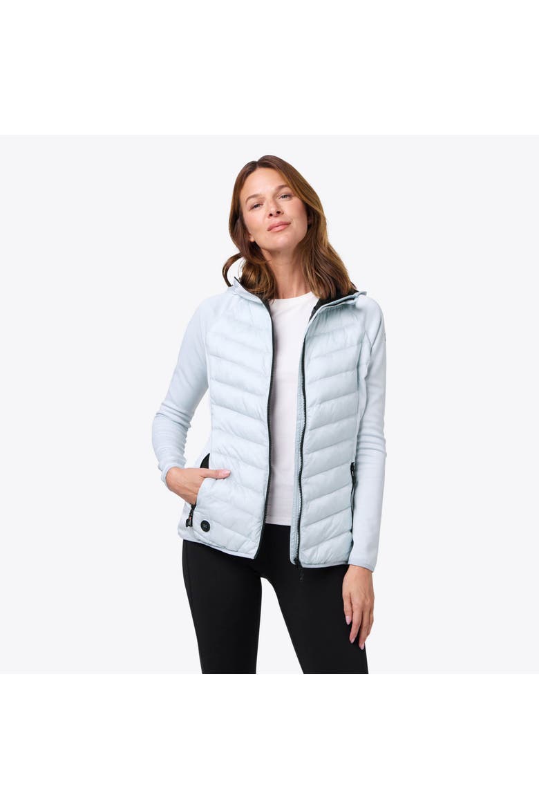 Ventani Hybrid Packable Heated Jacket, Main, color, Crystal Blue
