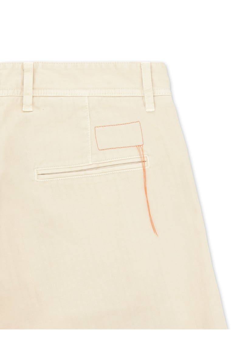 Fortela Reno Herringbone Cotton Trousers, Alternate, color, Off White