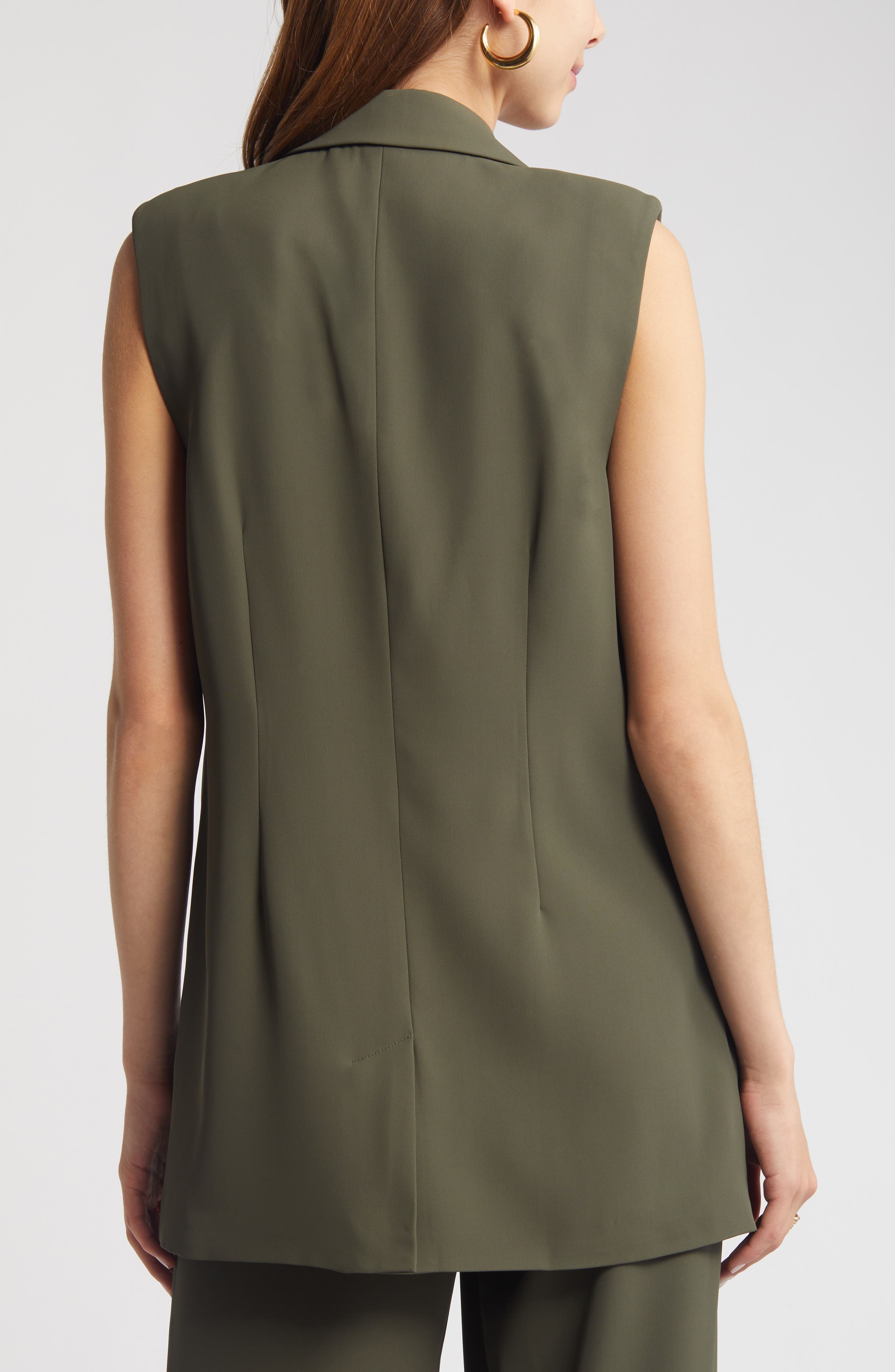 Tailored Long Vest (Women) | Nordstrom