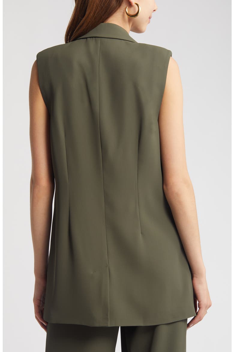 Tailored Long Vest, Alternate, color, GREEN CITY