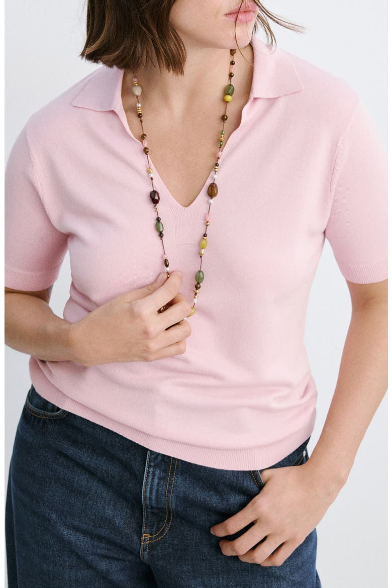 Johnny Collar Polo, Alternate, color, PINK