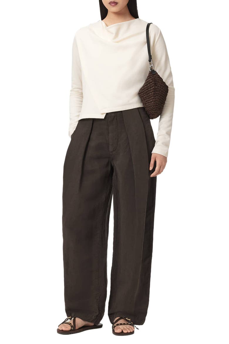 Skyler Long Sleeve Top, Alternate, color, FOSSIL WHITE