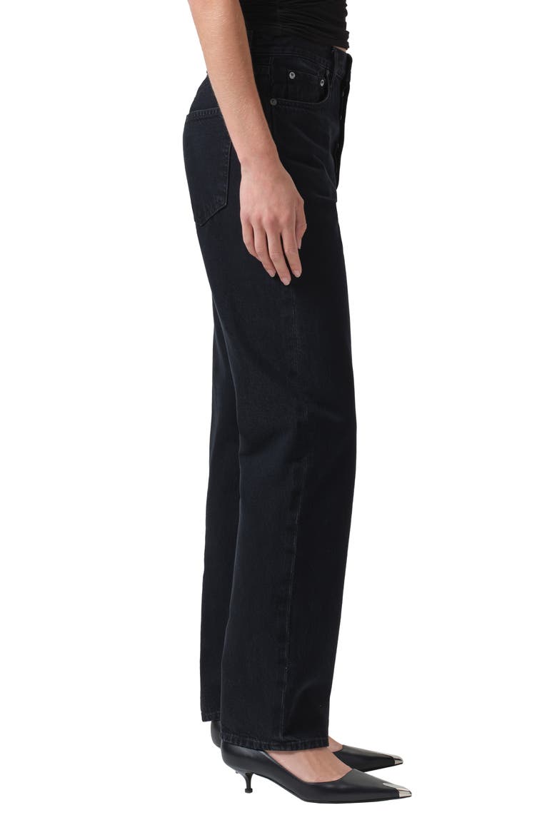 '90s Pinch Waist High Waist Straight Leg Jeans, Alternate, color, CRUSHED