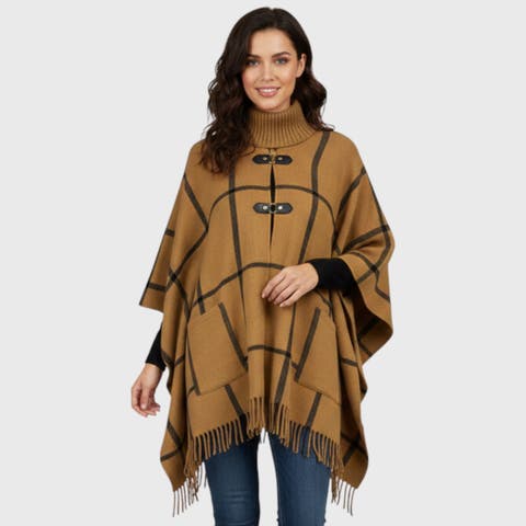 Women's Plaid Ruana