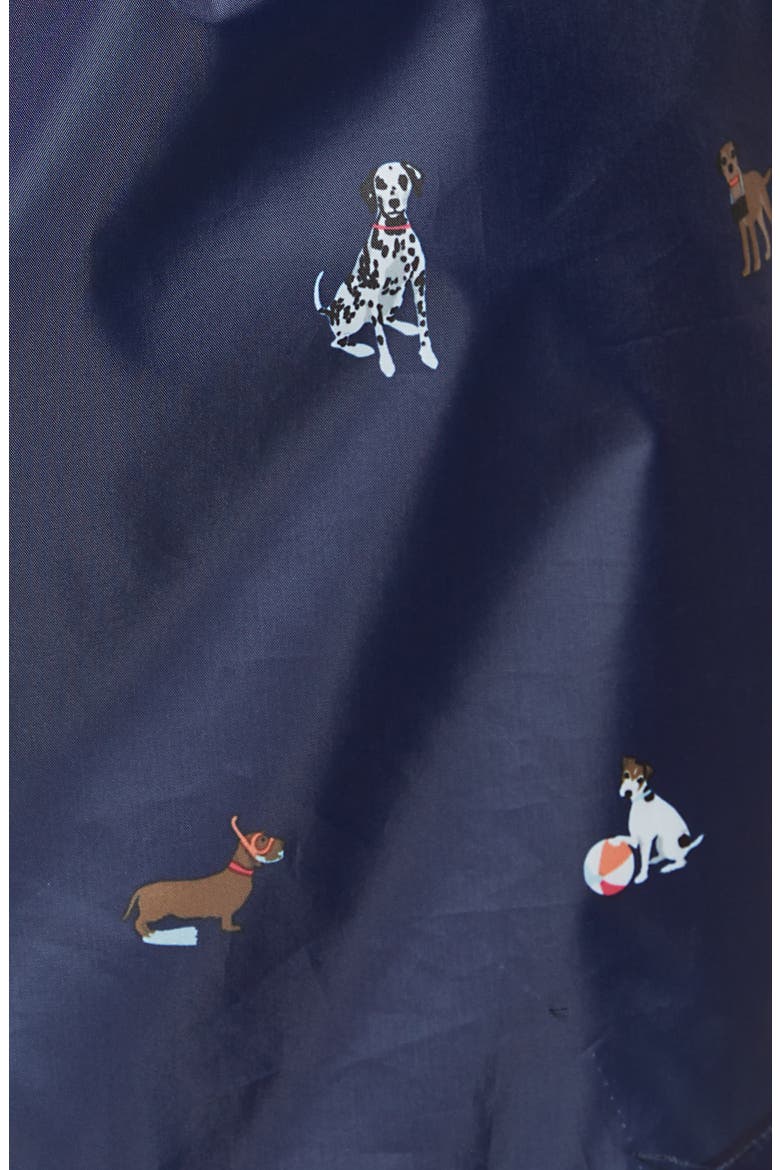 Golightly Print Raincoat, Alternate, color, NAVY DOGS