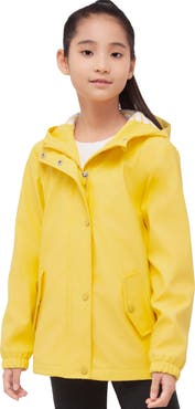 Rokka&Rolla Kids' Waterproof Rain Coat Rubberized Jacket