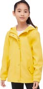 Rokka&Rolla Kids' Waterproof Rain Coat Rubberized Jacket