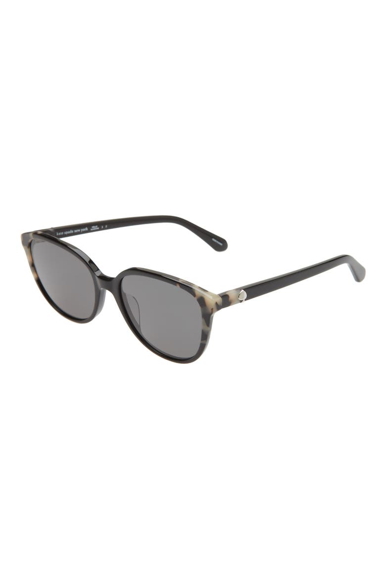 vienne 53mm polarized cat eye sunglasses, Alternate, color, BLACK/ GREY POLAR