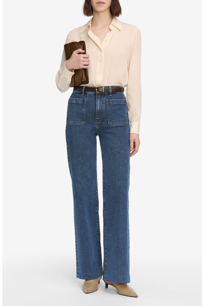 The Refined Straight Leg Jeans, Alternate, color, SATURN