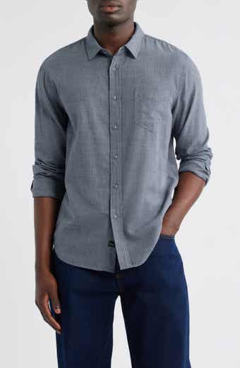 Rails Wyatt Microcheck Cotton Button-Up Shirt