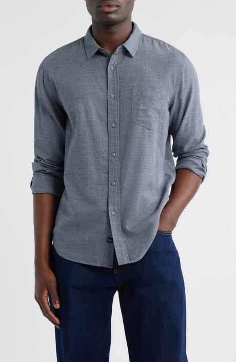 Rails Wyatt Microcheck Cotton Button-Up Shirt
