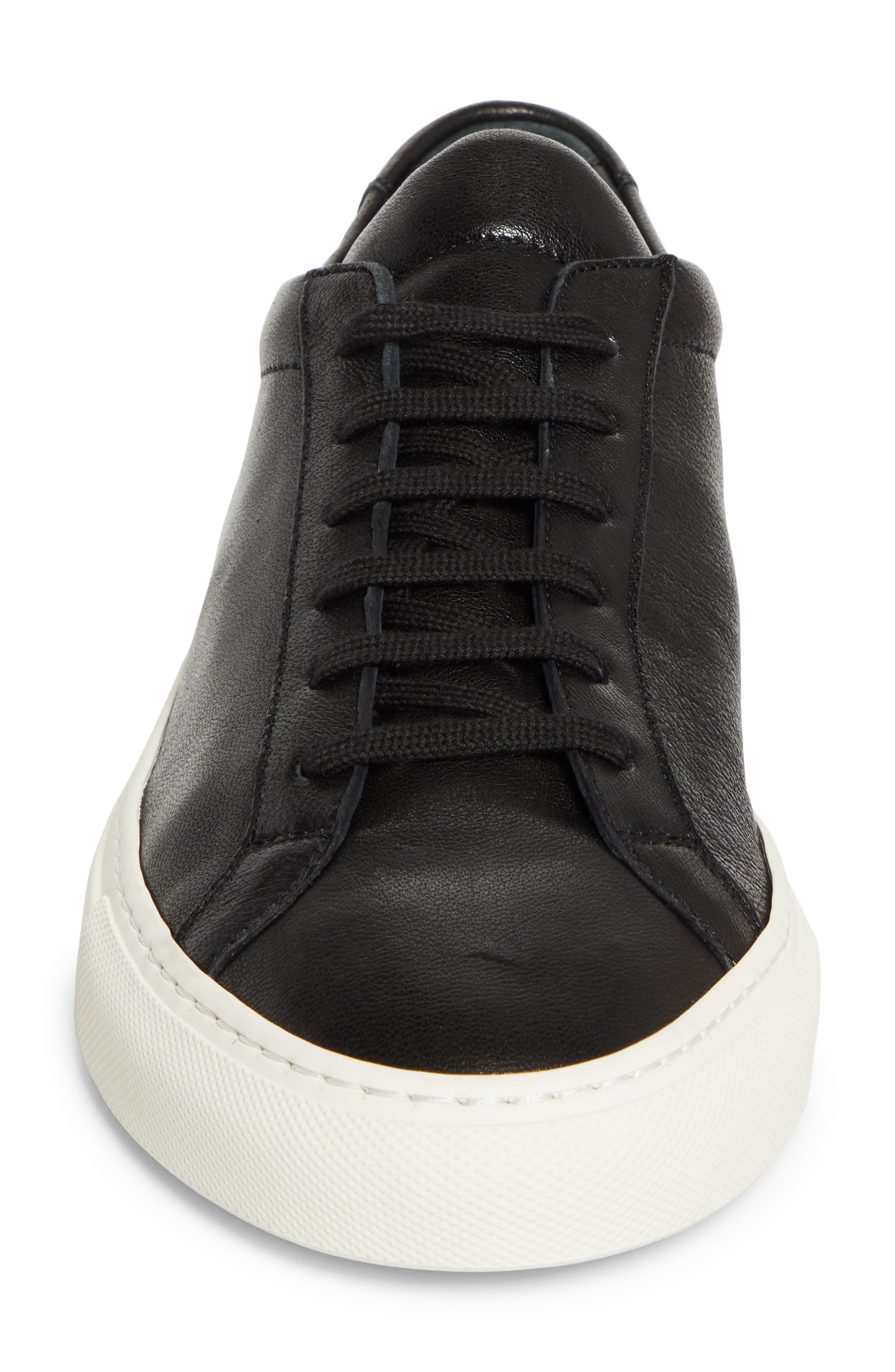 Common Projects Achilles Premium Sneaker, Alternate, color, Black/ White