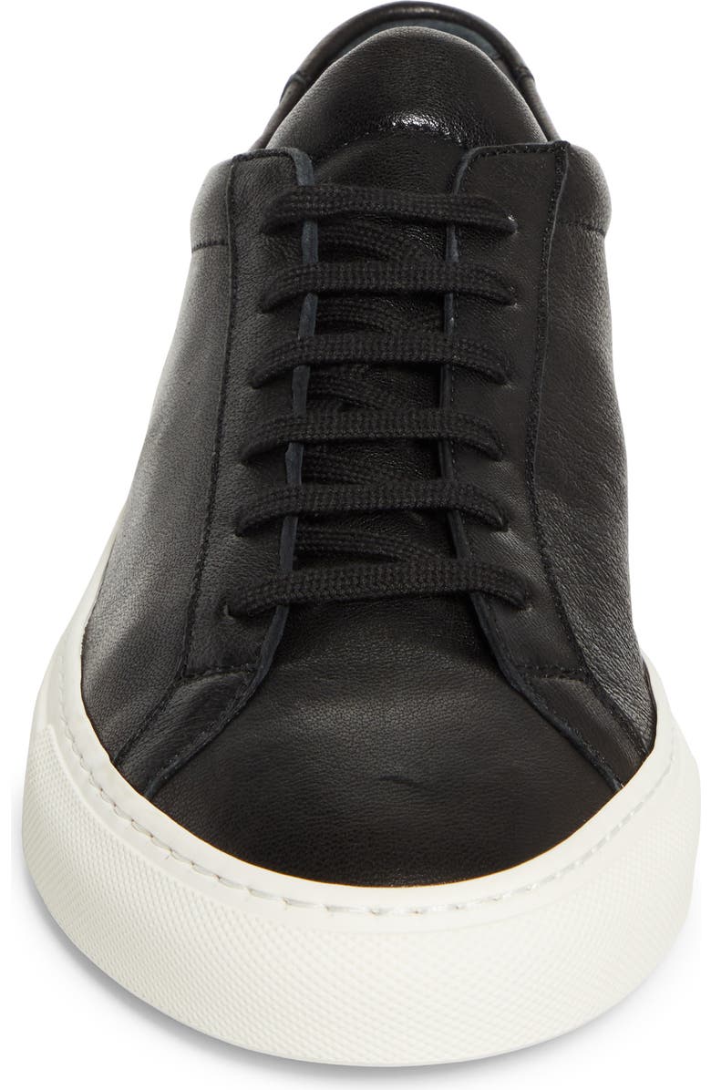 Common Projects Achilles Premium Sneaker, Alternate, color, Black/ White